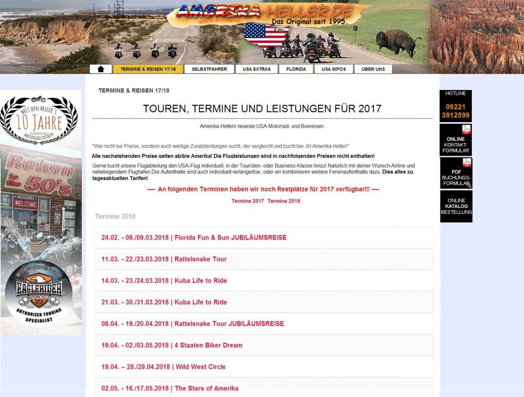 Amerika Heller - Termine -before